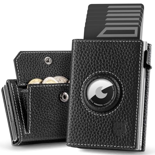 DODENSHA Pepple Airtag Wallet Herren mit XL Münzfach I MagSnap Smart Airtag Wallet I Kartenetui Herren für 10+ Karten I Geldbörse Herren mit RFID Schutz I Portmonee Herren I Schwarz Silber DODENSHA Pepple Airtag Wallet Herren mit XL Münzfach I MagSnap Smart Airtag Wallet I Kartenetui Herren für 10+ Karten I Geldbörse Herren mit RFID Schutz I Portmonee Herren I Schwarz Silber von DODENSHA