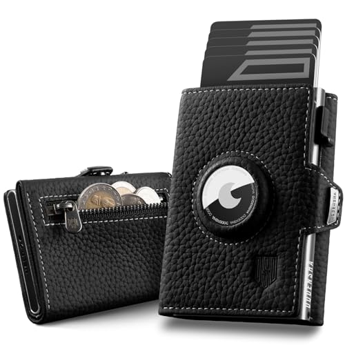 DODENSHA Pepple Airtag Wallet I Geldbörse Herren mit Knöpfen I Smart Wallet mit Münzfach I Geldbeutel Herren für 10+ Karten I Wallets for Men I Portmonee Herren I RFID Schutz I Schwarz Silber DODENSHA Pepple Airtag Wallet I Geldbörse Herren mit Knöpfen I Smart Wallet mit Münzfach I Geldbeutel Herren für 10+ Karten I Wallets for Men I Portmonee Herren I RFID Schutz I Schwarz Silber von DODENSHA