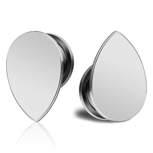 DOEARKO Ohr Flesh Tunnel 1 Paar Ohr Plug Edelstahl Double Flared Gestreckte Expander Ohr Piercing Schmuck für Frauen und Männer (Silber,12mm) von DOEARKO