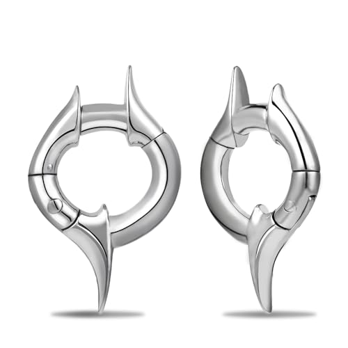 DOEARKO Ohr Gewichte Ohr Tunnel Plug Vintage Ear Weights Hangers Edelstahl Ohr Piercing Schmuck für Frauen Männer Silber von DOEARKO