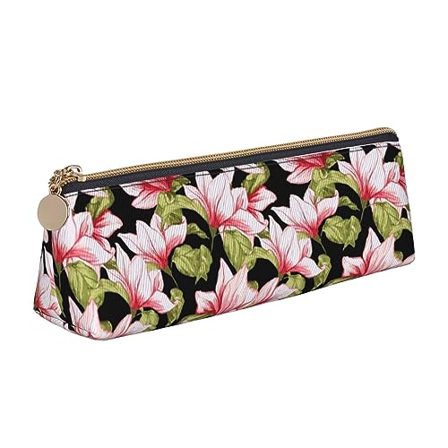 DOFFO Beauty Pink Floral Flowers Printed Cute Pencil Case Aesthetic Pencil Pouch Special Pen Case Small Pencil Bag Durable Pencil Box Zipper Pencil Cases For Women Office Work And Study, weiß, von DOFFO