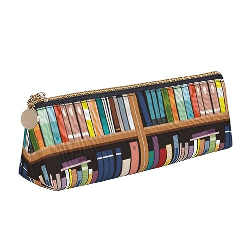 DOFFO Bibliothek Bücherregal Gedruckt Niedlich Bleistift Fall Ästhetische Bleistift Tasche Spezielle Stift Fall Kleine Bleistift Tasche Langlebig Bleistift Box Reißverschluss Federmäppchen Für Frauen von DOFFO