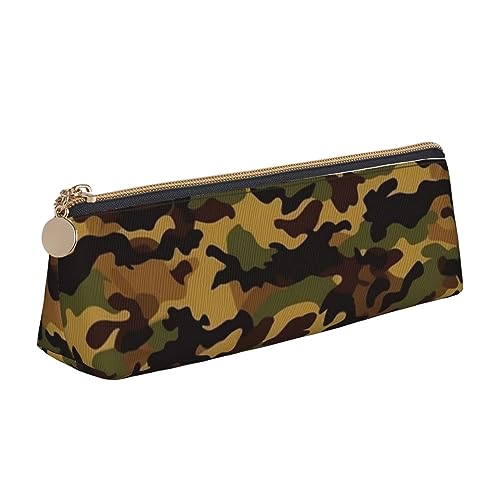 DOFFO Camouflage Muster Gedruckt Niedlich Bleistift Fall Ästhetische Bleistift Beutel Spezielle Stift Fall Kleine Bleistift Tasche Langlebig Bleistift Box Reißverschluss Bleistift Fällen Für Frauen von DOFFO