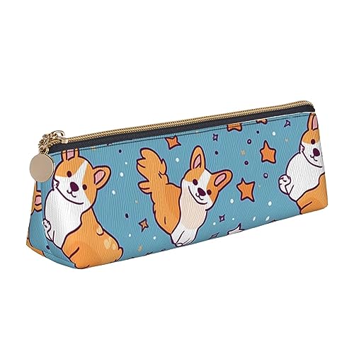 DOFFO Corgi Bedruckte Nette Federmäppchen Ästhetische Bleistift Tasche Spezielle Stift Fall Kleine Bleistift Tasche Langlebig Bleistift Box Reißverschluss Federmäppchen Für Frauen Büro Arbeit Und von DOFFO