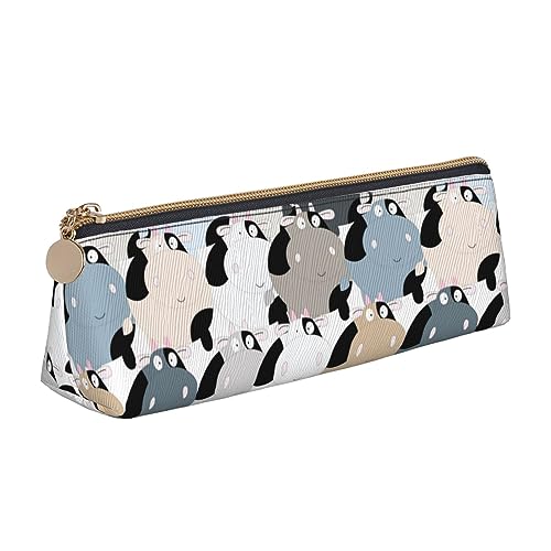 DOFFO Cow Collection Bedruckte Nette Bleistift Fall Ästhetische Bleistift Beutel Spezielle Stift Fall Kleine Bleistift Tasche Langlebig Bleistift Box Reißverschluss Bleistift Fällen Für Frauen Büro von DOFFO