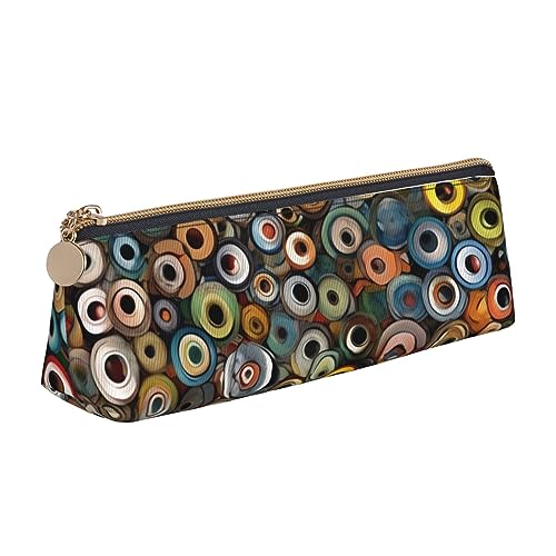 DOFFO Eye Balls Printed Cute Pencil Case Aesthetic Pencil Pouch Special Pen Case Small Pencil Bag Durable Pencil Box Zipper Pencil Cases For Women Office Work And Study, weiß, Einheitsgröße von DOFFO