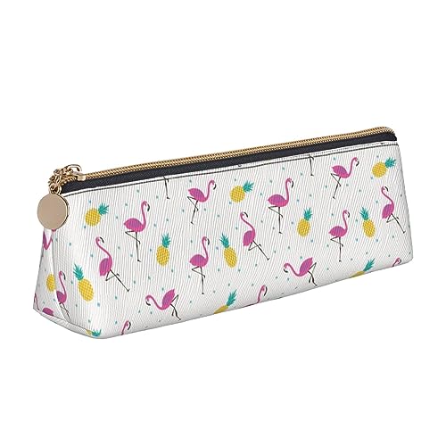 DOFFO Flamingo Und Ananas Gedruckt Niedlich Bleistift Fall Ästhetische Bleistift Tasche Spezielle Stift Fall Kleine Bleistift Tasche Langlebig Bleistift Box Reißverschluss Bleistift Fällen Für Frauen von DOFFO