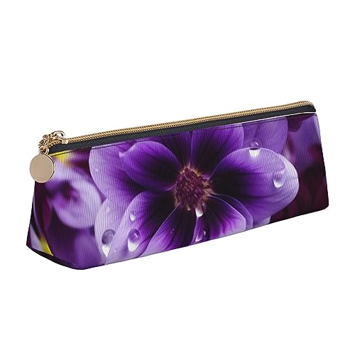 DOFFO Lila Blume Gedruckt Nette Bleistift Fall Ästhetische Bleistift Beutel Spezielle Stift Fall Kleine Bleistift Tasche Langlebig Bleistift Box Reißverschluss Bleistift Fällen Für Frauen Büro Arbeit von DOFFO