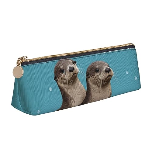 DOFFO Niedliche Otter Gedruckt Niedlich Bleistift Fall Ästhetische Bleistift Tasche Spezielle Stift Fall Kleine Bleistift Tasche Langlebig Bleistift Box Reißverschluss Bleistift Fällen Für Frauen Büro von DOFFO