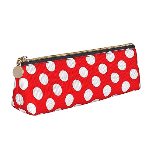 DOFFO Niedliche Polka Dot Gedruckt Nette Bleistift Fall Ästhetische Bleistift Tasche Spezielle Stift Fall Kleine Bleistift Tasche Langlebig Bleistift Box Reißverschluss Bleistift Fällen Für Frauen von DOFFO