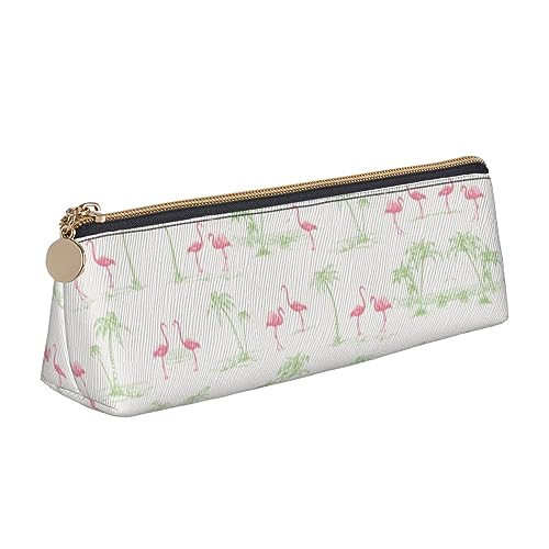 DOFFO Rosa Flamingos Gedruckt Niedlich Bleistift Fall Ästhetische Bleistift Tasche Spezielle Stift Fall Kleine Bleistift Tasche Langlebig Bleistift Box Reißverschluss Bleistift Fällen Für Frauen Büro von DOFFO