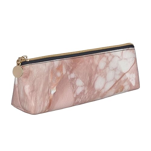 DOFFO Rose Gold Marmor Hintergrund Gedruckt Niedlich Bleistift Fall Ästhetische Bleistift Tasche Spezielle Stift Fall Kleine Bleistift Tasche Langlebig Bleistift Box Reißverschluss Federmäppchen Für von DOFFO