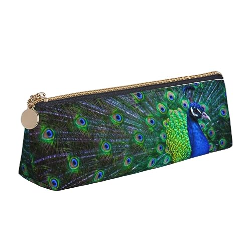 DOFFO Schöne Pfau Gedruckt Nette Bleistift Fall Ästhetische Bleistift Beutel Spezielle Stift Fall Kleine Bleistift Tasche Langlebig Bleistift Box Reißverschluss Bleistift Fällen Für Frauen Büro Arbeit von DOFFO