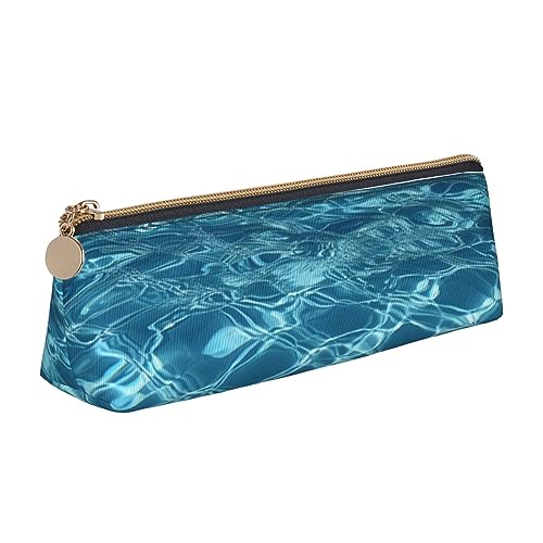 DOFFO Schwimmbad Wasser Gedruckt Niedlich Bleistift Fall Ästhetische Bleistift Tasche Spezielle Stift Fall Kleine Bleistift Tasche Langlebig Bleistift Box Reißverschluss Bleistift Fällen Für Frauen von DOFFO