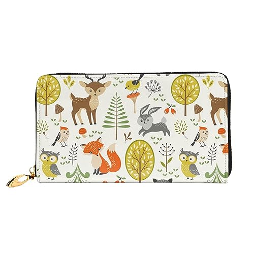 DOFFO Tier Sommer Druck Leder Brieftasche Für Frauen Münzbörse Fall Brieftasche Schlank Reißverschluss Telefon Kleingeld Geldbörse Clutch Kartenhalter, Tier Sommer, Einheitsgröße, Tier Sommer, von DOFFO