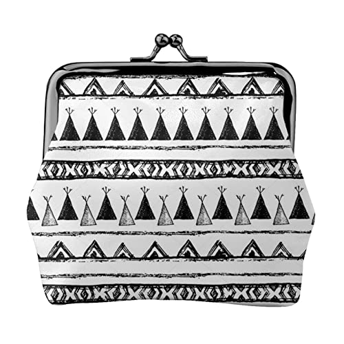 Fußball Meer Gedruckt Geldbörse Für Frauen Brieftasche Tasche Pu Leder Ändern Beutel Kiss-Lock Vintage Beutel, Indianerische Muster, Einheitsgröße, Vintage von DOFFO