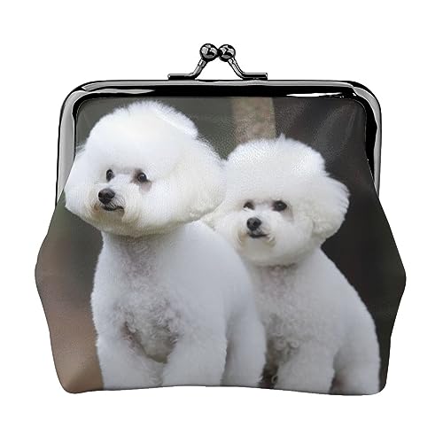 Nette Corgi Gedruckt Geldbörse Für Frauen Brieftasche Tasche Pu Leder Ändern Beutel Kiss-Lock Vintage Beutel, Bichon Frisé, Einheitsgröße, Vintage von DOFFO