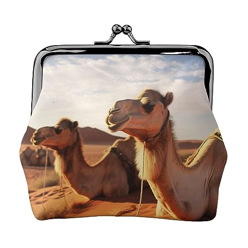 San Francisco Gedruckt Geldbörse Für Frauen Brieftasche Tasche Pu Leder Ändern Beutel Kiss-Lock Vintage Beutel, Camels Rest Desert, Einheitsgröße, Vintage von DOFFO