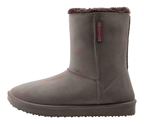 DOGGO Maya - Ultraleichte Gummistiefel im Wildleder-Look (Braun) von DOGGO