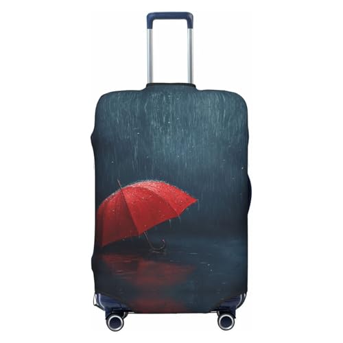 DOGJTYUEH Roter Regenschirm, großer Kofferschutz, Reisegepäckabdeckung, Koffer-Schutz, passend für 65–95 cm große Koffer, Schwarz, Schwarz , S DOGJTYUEH Roter Regenschirm, großer Kofferschutz, Reisegepäckabdeckung, Koffer-Schutz, passend für 65–95 cm große Koffer, Schwarz, Schwarz , S von DOGJTYUEH