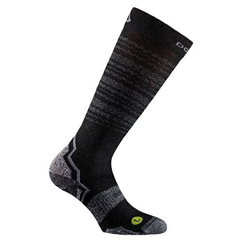 DOGMA Lynx - Snowboard Socken aus Merino Wolle, Skisocken mit leichter kompression, Performance Merinosocken für den Wintersport (black, 39-41) von DOGMA