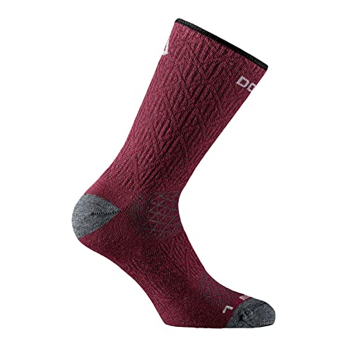 DOGMA MARMOT - leichte Merino Wandersocken für die warmen Tage, Summer Hiking and Trekking Socks, Antislip und Luftdurchlässig (Bordeaux, 39-41) von DOGMA