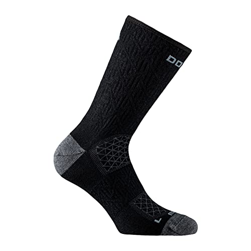 DOGMA MARMOT - leichte Merino Wandersocken für die warmen Tage, Summer Hiking and Trekking Socks, Antislip und Luftdurchlässig (Negre M, 39-41) von DOGMA