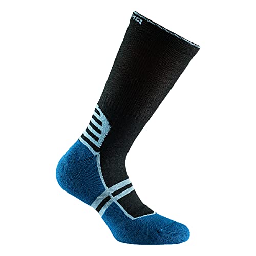 DOGMA Yeti - schnelltrocknende Merino Wandersocken, atmungsaktive Trekkingsocken, wadenlange Funktionssocken, outdoor hiking socks Blau (43-46) von DOGMA