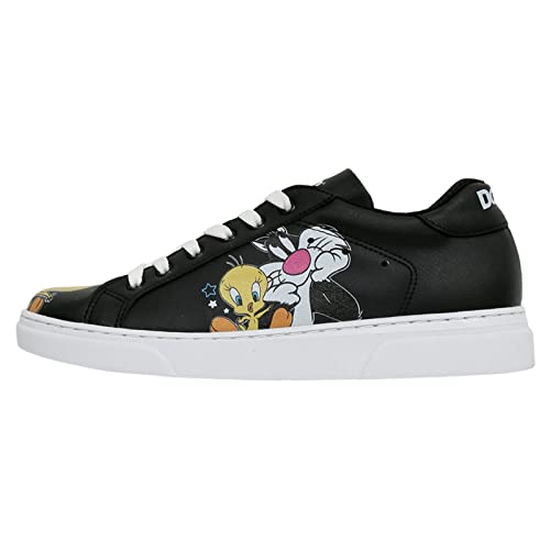 DOGO Ace Sneakers - Best of Tweety and Sylvester - Vegane Atmungsaktive Bunte Damen Sneaker von DOGO