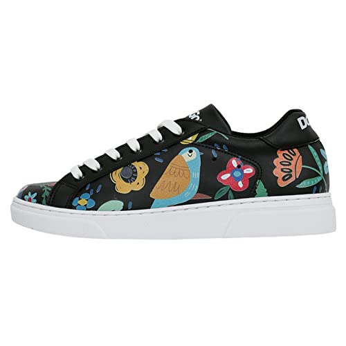 DOGO Ace Sneakers - Flowers & Birds - Vegane Atmungsaktive Bunte Damen Sneaker von DOGO