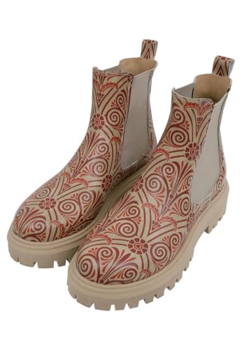 DOGO Aura Chelsea Boots für Damen - handgefertigte und vegane Lederstiefeletten für Damen, Majestic Gold, 36 EU von DOGO