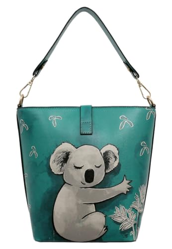 DOGO Bucket Bag - Blissful Journey - Damen Umhängetasche - Schultertasche Damen Handtasche, Shopper Damen für Büro Schule Einkauf Reise von DOGO