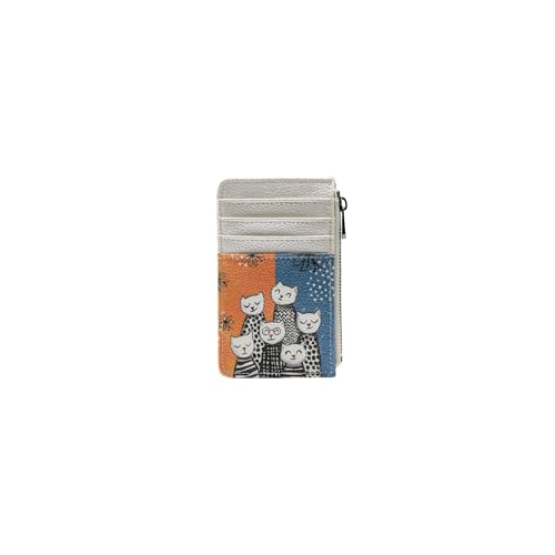 DOGO Damen Geldbörse - Cardie C - Family Portrait - Geldtasche aus Lederfreiem Material – Portemonnaie für Frauen mit einzigartigem Design von DOGO