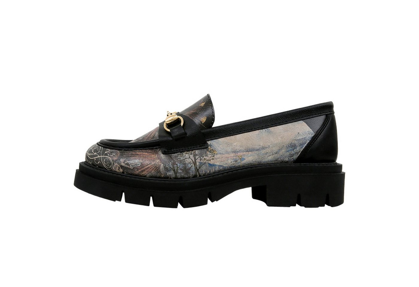 DOGO Cindy Loafer The Model Book Of Calligraphy Damen Halbschuhe Loafer Handgefertigt von DOGO
