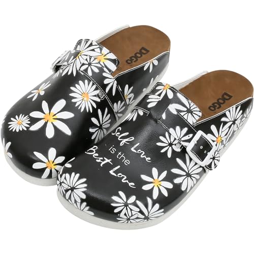 DOGO Clogs für Damen - Veganes Leder und handgefertigte Damen Pantoletten & Clogs, Self Love is the Best Love, 5 von DOGO