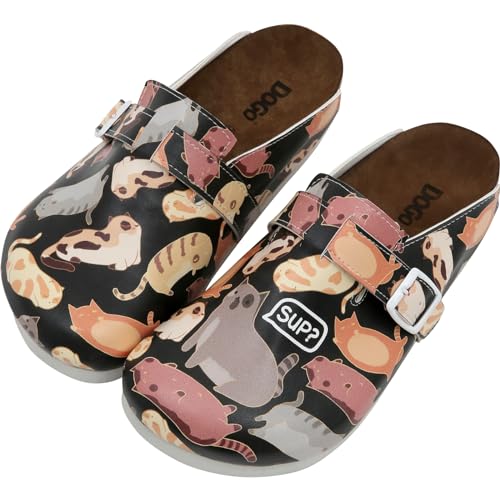 DOGO Clogs für Damen - Veganes Leder und handgefertigte Damen Pantoletten & Clogs, Sup Hooman?, 40 EU von DOGO
