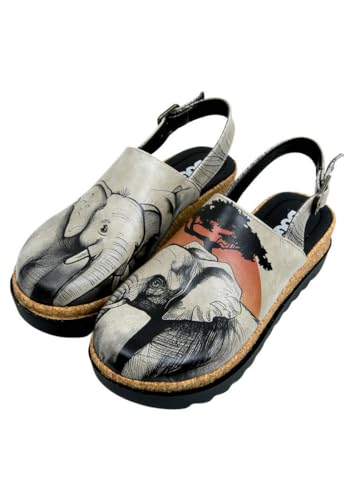 DOGO Damen Akita Sandale mit Absatz, Mehrfarbig, 36 EU DOGO Damen Akita Sandale mit Absatz, Mehrfarbig, 36 EU von DOGO