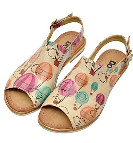 DOGO Damen Balm Sandale, Multicolore, 40 EU von DOGO