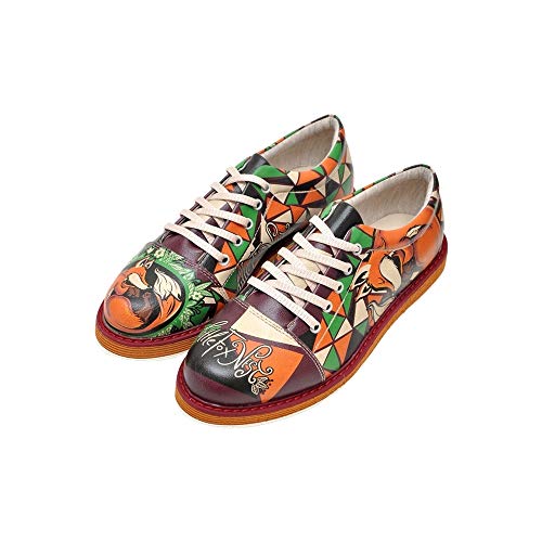 DOGO Damen Broke's Oxford-Wohnung, Multicolore, 36 EU von DOGO