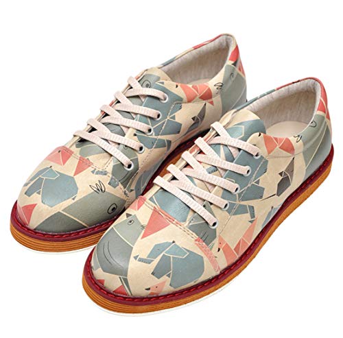 DOGO Damen Broke's Oxford-Wohnung, Multicolore, 41 EU von DOGO