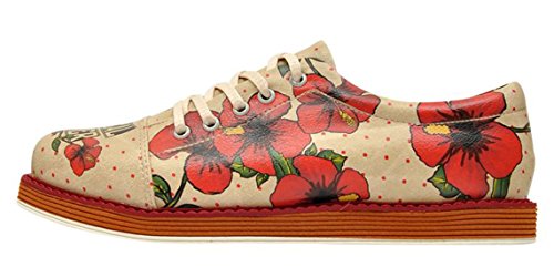 DOGO Damen Broke's Oxford-Wohnung, Multicolore, 41 EU von DOGO