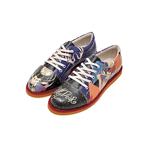 DOGO Damen Broke's Oxford-Wohnung, Multicolore, 41 EU von DOGO