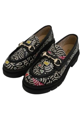 DOGO Damen Cindy Loafer, Mehrfarbig, 36 EU von DOGO