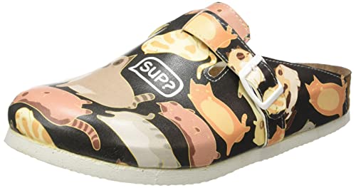 DOGO Damen Comfie Sandalen, Mehrfarbig, 36 EU von DOGO