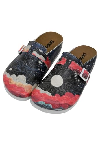 DOGO Damen Comfie Sandalen, blau, 40 EU von DOGO