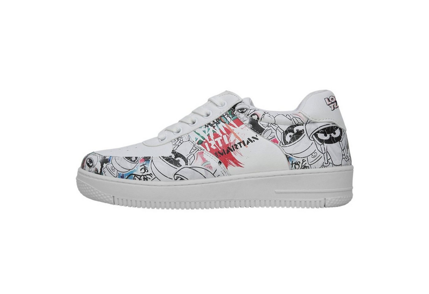DOGO Dice Low-Top Sneaker Marvin The Martian Stencil Damen Sneaker Sneaker Handgefertigt von DOGO