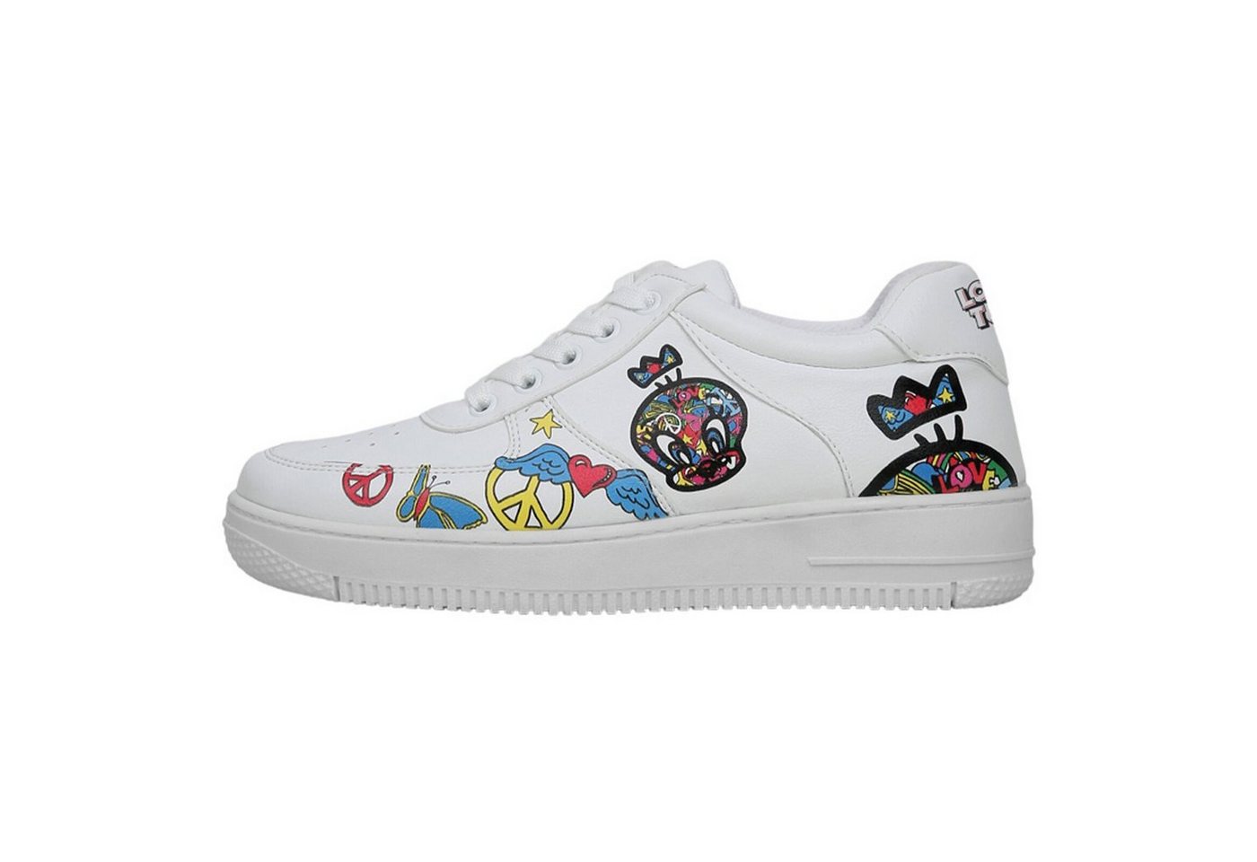DOGO Dice Low-Top Sneaker Tweety Love Damen Sneaker Sneaker Handgefertigt von DOGO