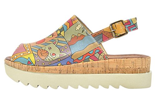 DOGO Damen Gigi Heeled Sandalen, Mehrfarbig, 38 EU von DOGO