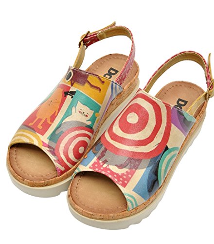 DOGO Damen Gigi Sandale mit Absatz, Mehrfarbig, 36 EU von DOGO