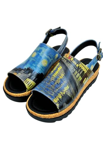 DOGO Damen Gigi Sandale mit Absatz, Mehrfarbig, 37 EU von DOGO